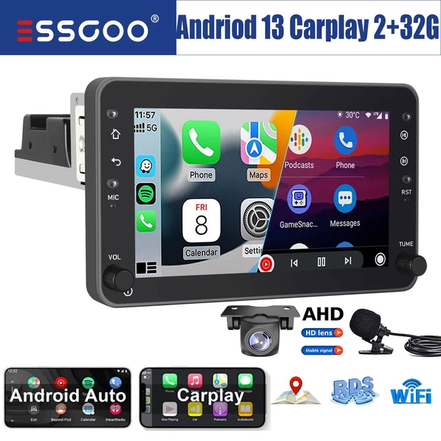 Autoradio Carplay Android 13 GPS + KAM per Alfa Romeo 159 Auto Sportiva Brera Spider