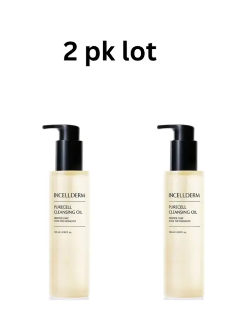 2-pk lot INCELLDERM Purecell Cleansing Oil 145ml NWOB K-Beauty Free Ship