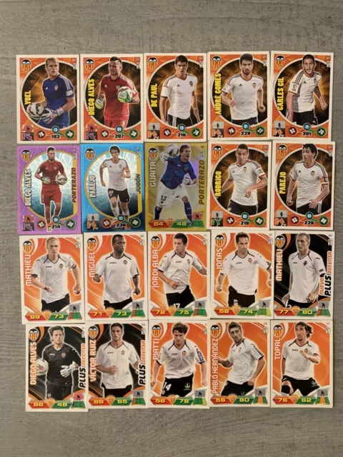 Lote De  Cromos De Futbol Adrenalyn Del Valencia