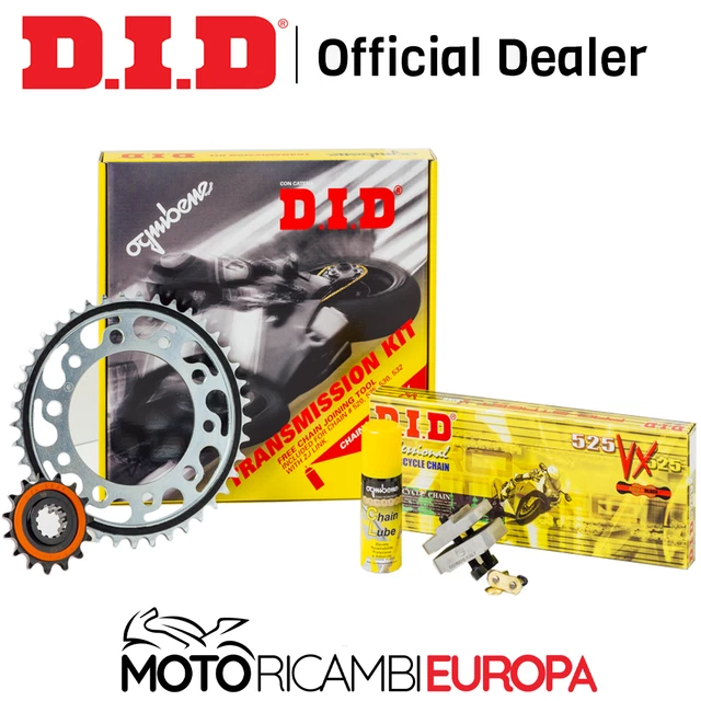 Kit Chaîne Et Pignons Renforcé DID 428 HD Pour Yamaha XT125R (2005-2010)