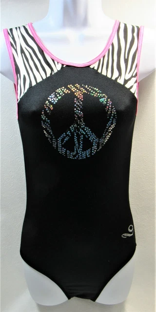 Leotard Dreamlight Activewear Gymnastic Women's Size Small Zebra