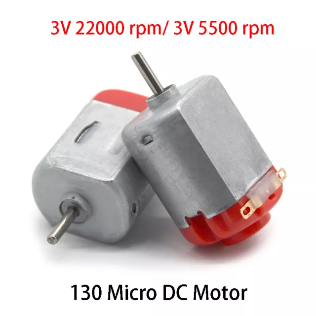 Mini 130 DC Motor Kleine Elektromotor 3V 22000/5500rpm Spielzeug Modell