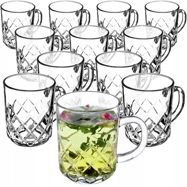 KADAX vasos de té, juego de 6, vasos con asa, aptos para lavavajillas,...
