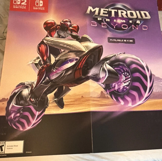 METROID PRIME 4 Beyond Promo Poster-Exclu Nintendo foldable Poster