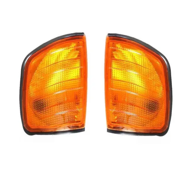 2x Front Turn Signal Corner Amber Light Lamp For Mercedes Benz E W124 85-95