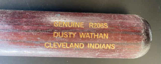 Dusty Wathan Cleveland Indians Game Used Baseball Bat 2