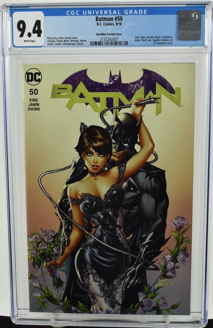 Batman #50 (2018) CGC Graded 9.4 Basaldua Variant Cover DC Comics