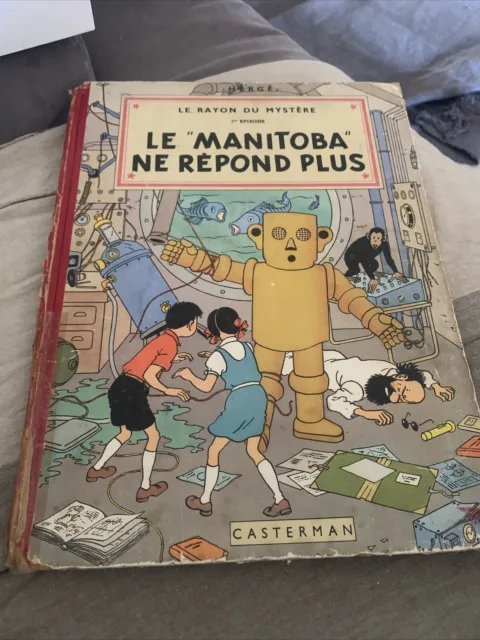 Bd Le Manitoba ne répond plus, Hergé, aventures De jo, Zette, Jocko 1952