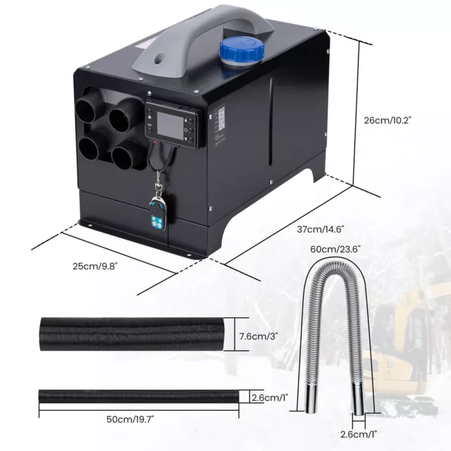 Aria diesel Riscaldatore LCD remoto 5KW 12V for camion camper 2