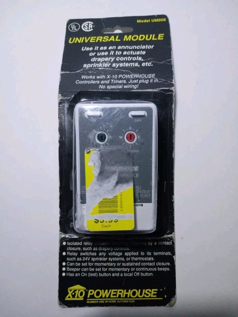 X10 UM506 Universal Module - Plug-In Low Voltage Device Controller