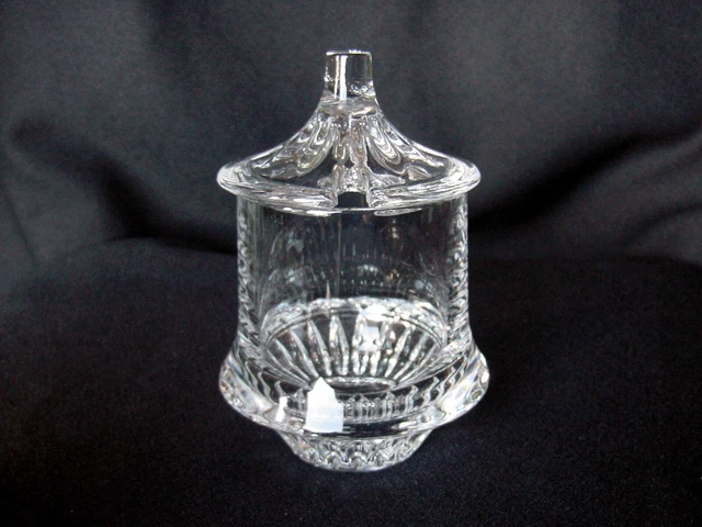 ViNTaGe Gorham Crystal Flared Sugar Bowl ~ Jam ~ Marmalade Condiment Jar w/ Lid