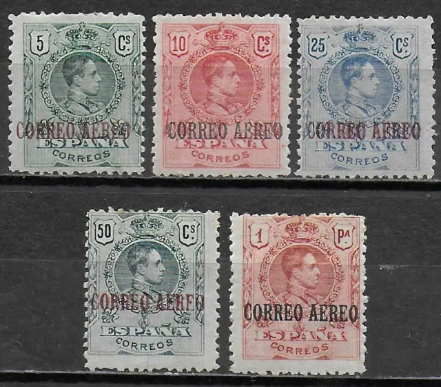 Spain stamps 1920 MI 250-254 MLH VF AIRMAIL