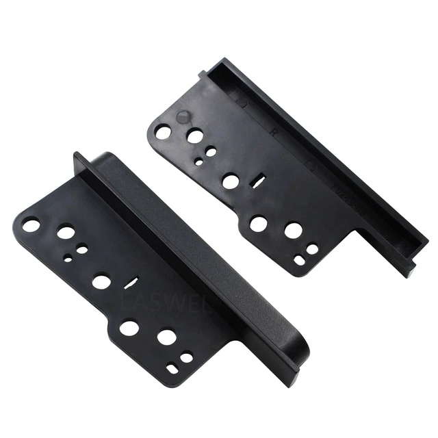 Double Pairs of CD Radio Player Frame KitDash Trim For Toyota RAV4 Scion Black