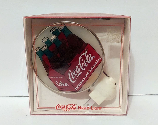 Vintage Coca Cola Coke Delicious & Refreshing  Nite Lite Night Light New in Box