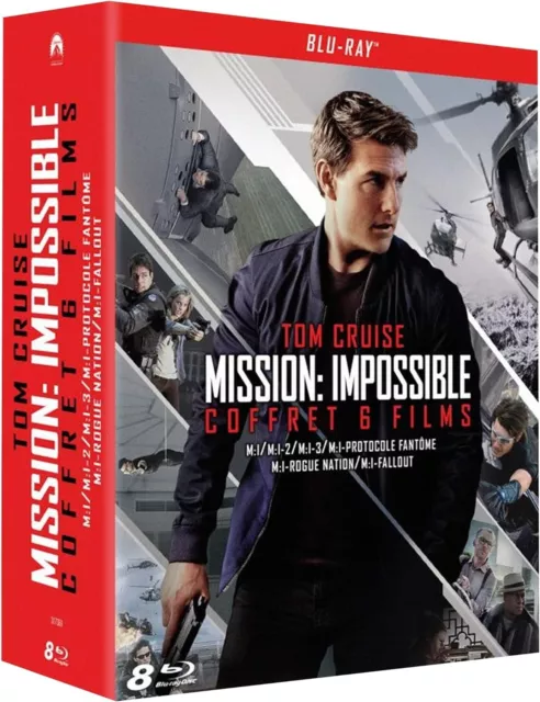 Mission : Impossible- L'intégrale des 6 Films Coffret 8 Blu Ray NEUF