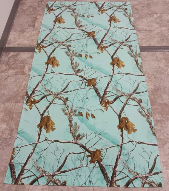 Realtree Turquoise Camouflage Curtain Panel 40 X 82 Inches