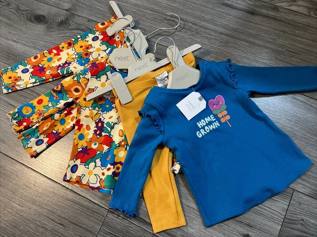 Next baby girl 3-6 months bundle tops and leggings matching sets BNWT