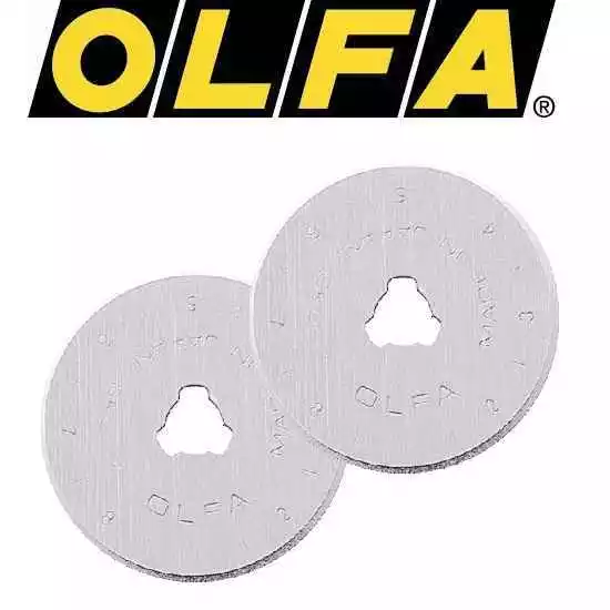 (3.25 EUR/Stück) 2 OLFA Patchwork Ersatzklinge für Rollschneider 18mm