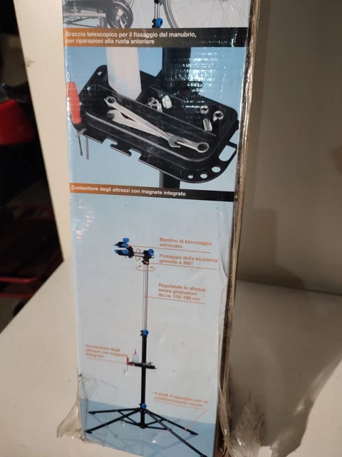 Cavalletto Bici Regolabile Riparazione Manutenz Biciclette Supporto MB CRIVIT 9