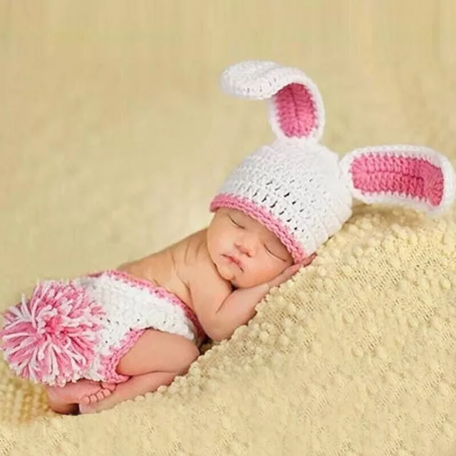 Girls Boys Baby Newborn Crochet Knit Costume Photo Photography Prop Outfits Cute