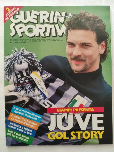 Guerin Sportivo 20-1986 +Poster Udinese 22° Scudetto Juventus Gol Story Laudrup