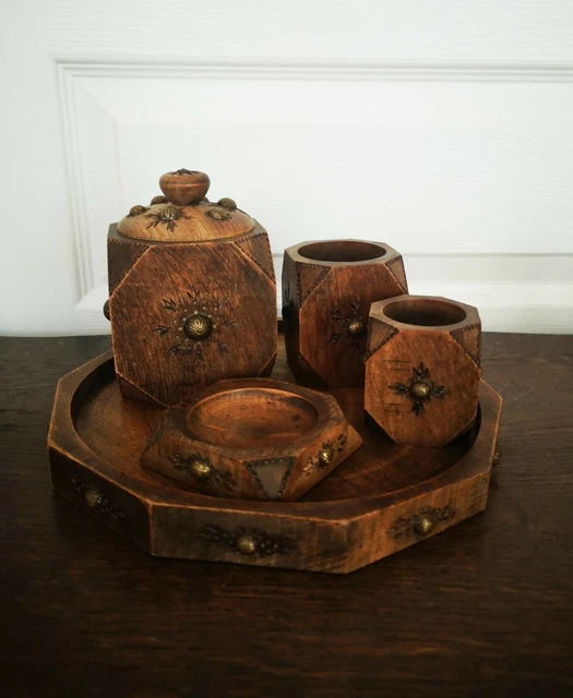 Nécessaire à Fumeur Ancien Sarreguemines Faïence Modèle 5026 – Très Bel État
