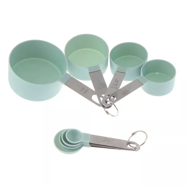 8PCs Measuring Cups Spoons Kitchen Baking Cooking Bakeware Kitchen Tools Se URUK