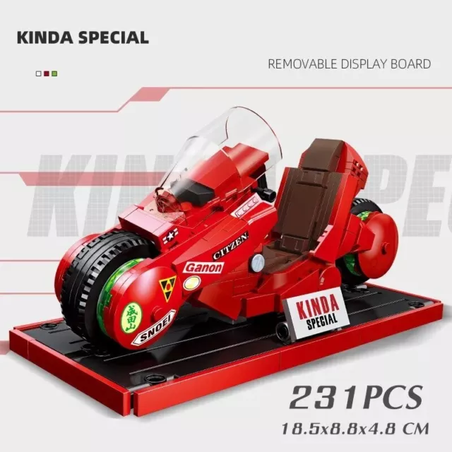 l Motorcycle Japanese Anime Akira Kaneda Bike Classic Model Building Blocks