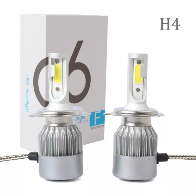 Haut/Bas Faisceau H4 Lumières LED Lampe Ampoule Voiture Blanc Phare Haute
