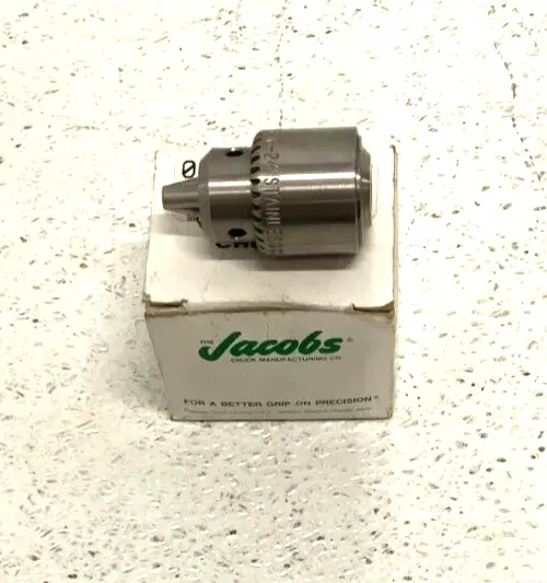 NEW Jacobs 1BM 5/16-24 06627 Stainless Steel Keyed Drill Chuck 1/4" Cap 241C