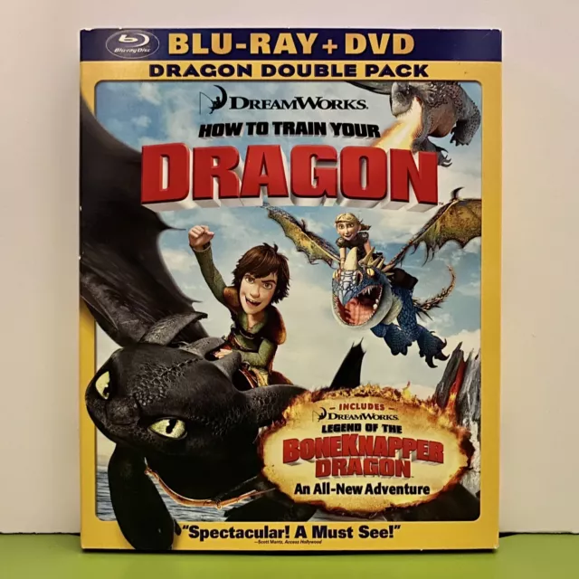How To Train Your Dragon Blu-Ray Dvd 2010 Animated Family Fantasy Double Pack