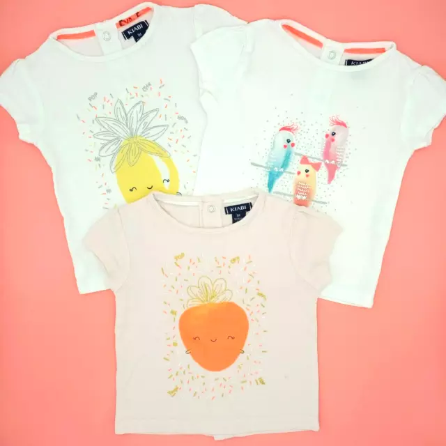 Lot T-shirts Bébé Fille Comme Neuf