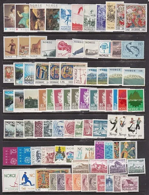 NORWAY 1970s selection of commem sets etc MNH..............................A3865