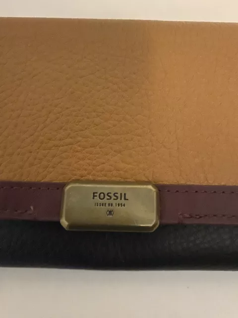 NEW Authentic  FOSSIL cowhide leather Bi-fold clutch wallet Emerson SL5045 2