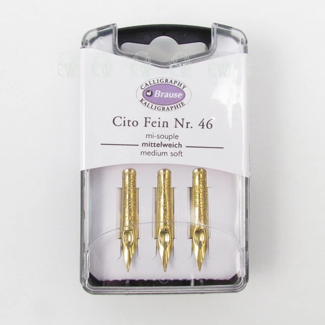 BRAUSE TIN OF 6 NIBS FOR WRITING - THE PAINTBOX - View #2