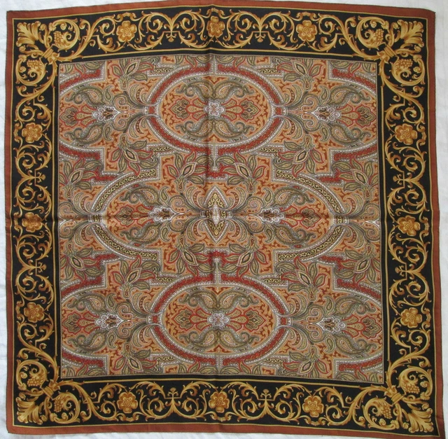 Foulard Vintage CODELLO 100% Soie - Multicolore - Très Bon État Général - Femme