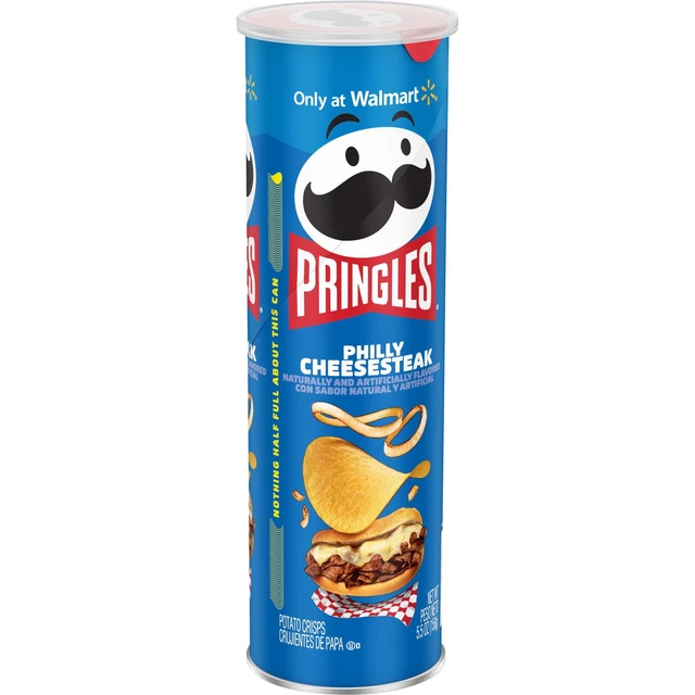 Pringles Philly Cheesesteak Goût Potato Chips 163ml Deux Paquet Exp 02/2024