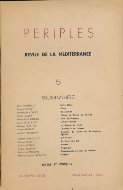 Périples. Revue de la méditérranée. N°5