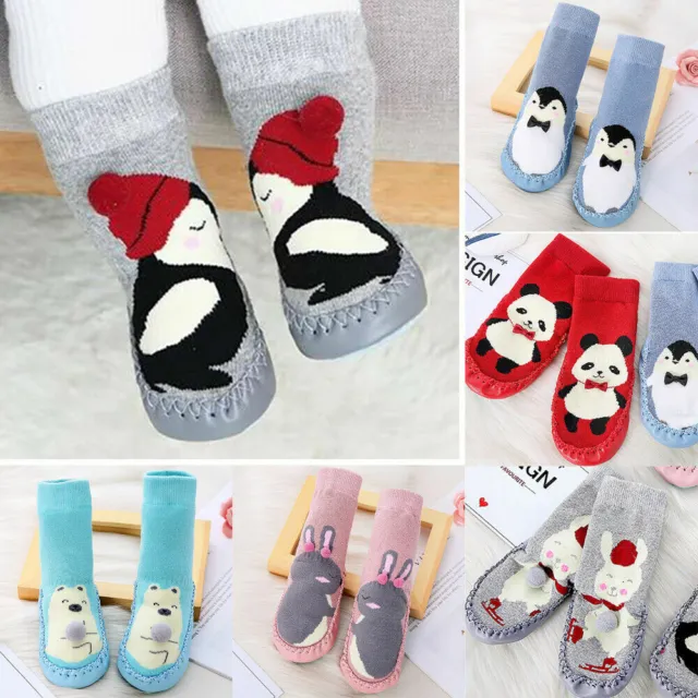 Newborn Infant Baby Shoes Boy Girl Toddler Warm Soft Cotton Socks Booties Shoes