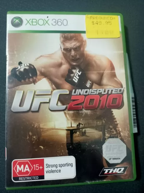 UFC Undisputed 2010 Xbox 360 - USED - WITH MANUAL - GOOD CONDITION