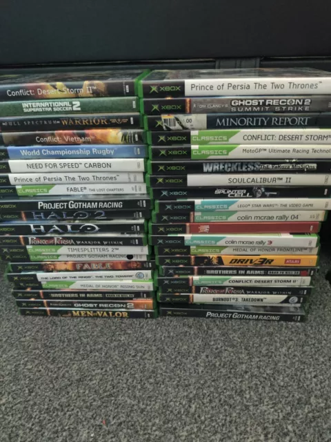 Microsoft Xbox Original Games Joblot 40 Games Vintage PAL Games Bundle