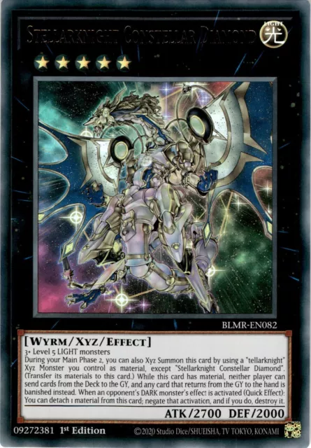 Stellarknight Constellar Diamond BLMR-EN082 Ultra Rare 1st Edition NM Yugioh