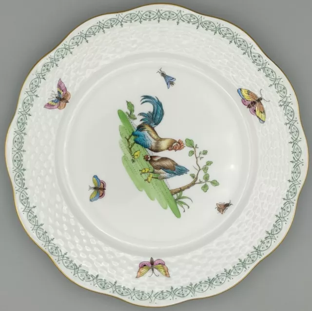 Herend Chanticleer Rooster and Hen Plate 19cm Diameter 2