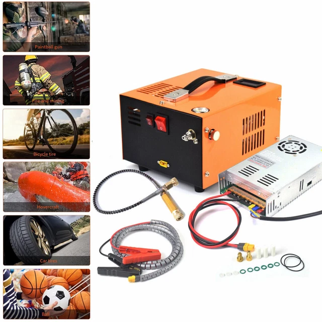 12V Elektrische Luftkompressor PCP Kompressor Hochdruckpumpe Hochdruck 4500psi
