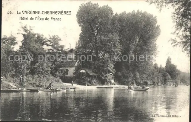 11611361 La Varenne-Chennevieres Hotel de l'Ecu de France aux bords de la Marne