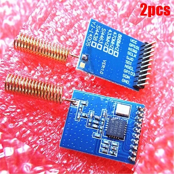 2Pcs SI4463 Wireless Module 868Mhz NRF905 /SI443238/CC11101 rh