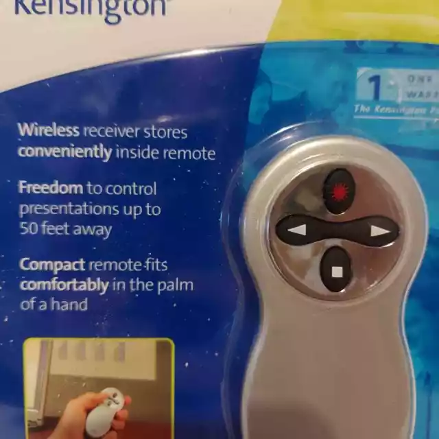 Kensington Wireless Presentation Remote And Laser Pointer USB Model 33062