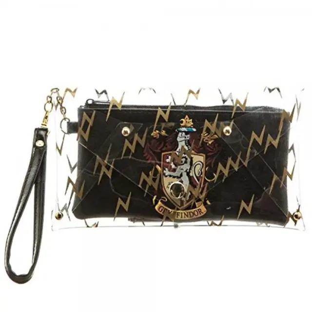 Harry Potter Gryffindor Crest Clear Envelope with Wristlet