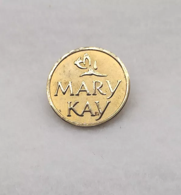 Vintage Gold Toned Mary Kay Cosmetics Lapel Pin Scarf Brooch Tac Pin Jewelry