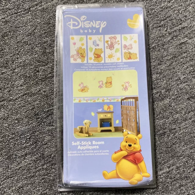 Disney Baby Winnie The Pooh Self Stick Room Removable Appliques